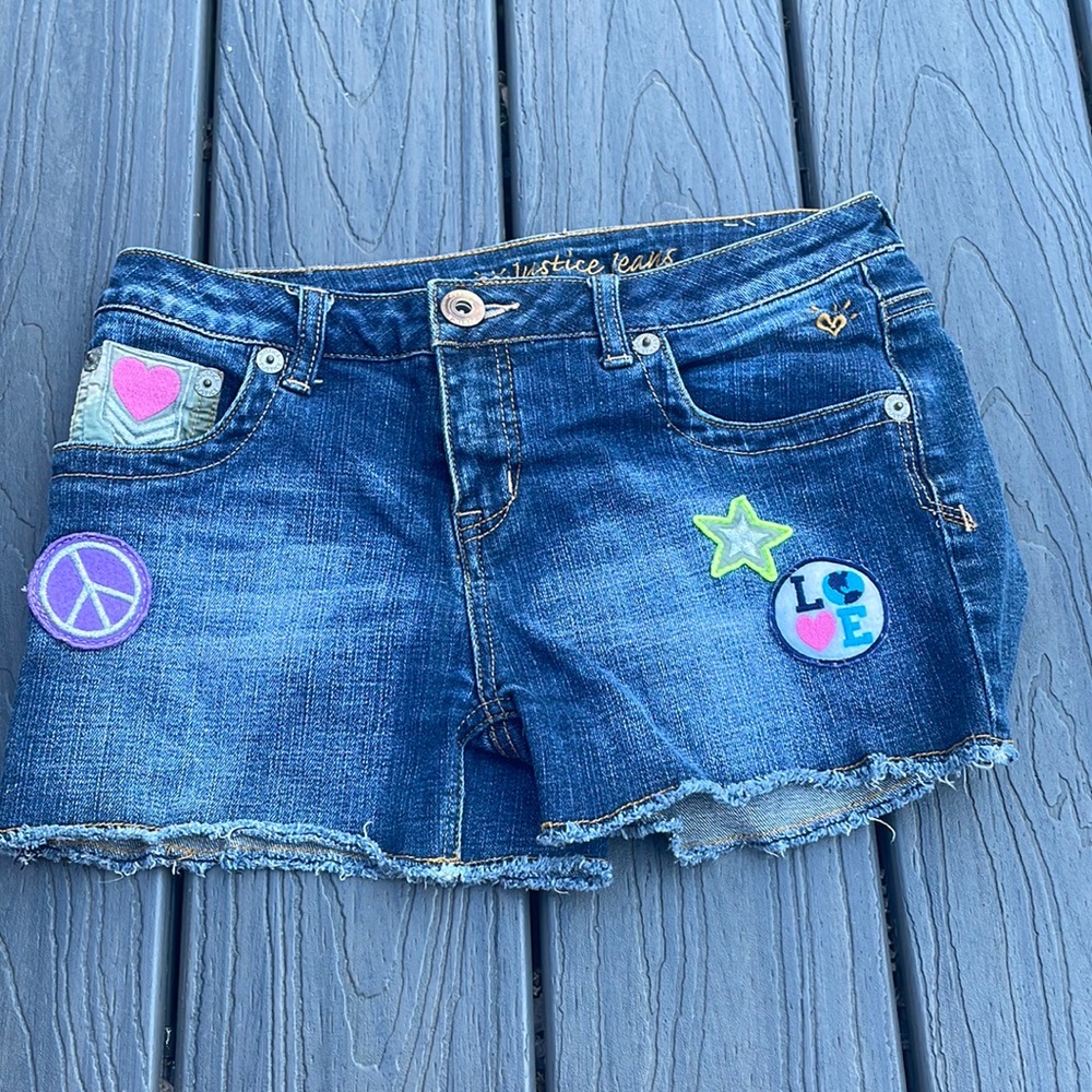 Justice Jean shorts.  Size 16R simply low.  Great condition